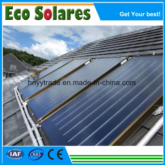 Black Chrome Coating Flat Plate Solar Collector for Project