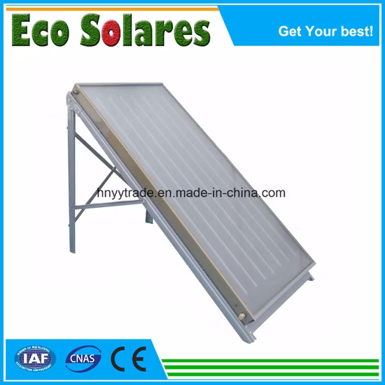 Black Chrome Coating Flat Plate Solar Collector for Project